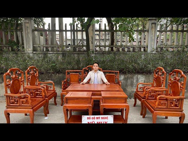 “Báo Giá” Bộ Bàn Ghế Móc Mỏ 8 Món Gỗ Hương Đá | Đồ Gỗ Huy Vũ