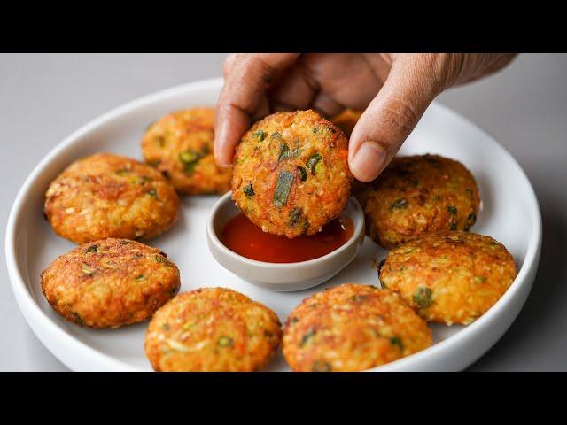 Don't Waste Leftover Rice, Better You Can Make This Snacks Recipe For Evening | Rice Veg Snacks