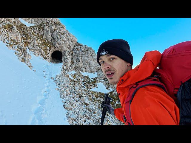 Overnight in an Alpine WW1 Hideout