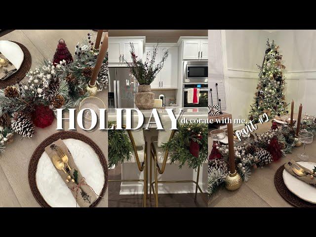 DECORATE WITH ME FOR CHRISTMAS | COFFEE STATION + KITCHEN & DINING ROOM INSPO | MINIMAL DECOR