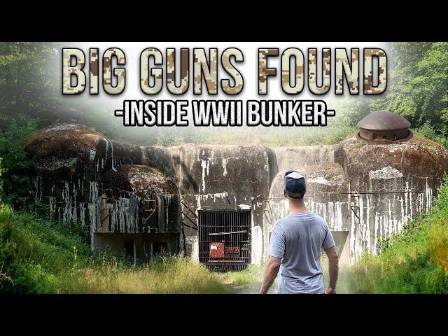 BIG GUNS found in abandoned WWII bunker