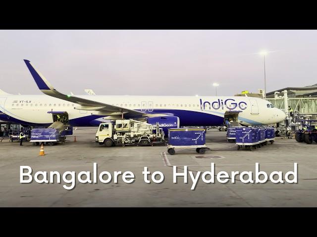 Bangalore T1 to Hyderabad FLIGHT journey | Indigo Trip Report