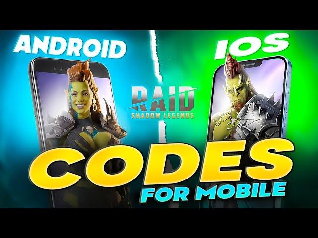 Raid Shadow Legends Promo Codes Mobile  How to enter codes on Mobile  QR Codes for Android