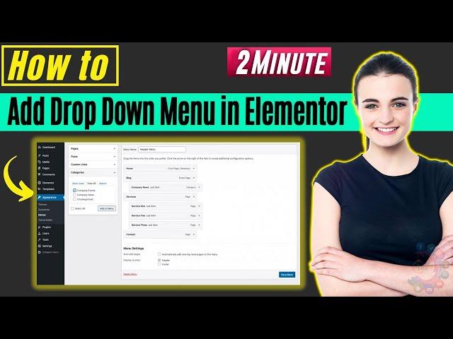 How to add drop down menu in elementor 2024