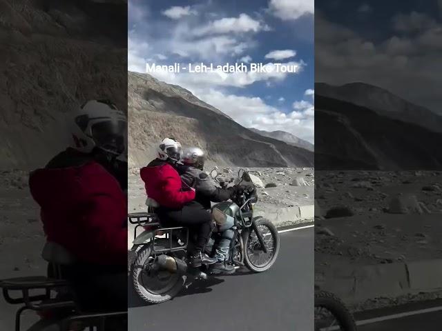 Enjoy Ladakh Manali Leh Ladakh Bike Trip. #viralvideo #biketrip #youtubeshorts #viralreels
