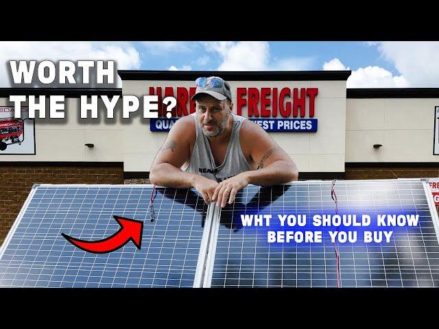 Harbor Freight Solar Panels and WHAT YOU NEED TO KNOW before you buy them