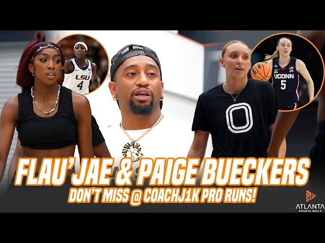 Paige Bueckers and Flau'Jae Johnson GO CRAZY @ CoachJ1k OTE RUN!