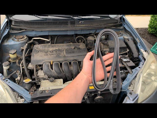 How to replace a serpentine belt on a Toyota Matrix