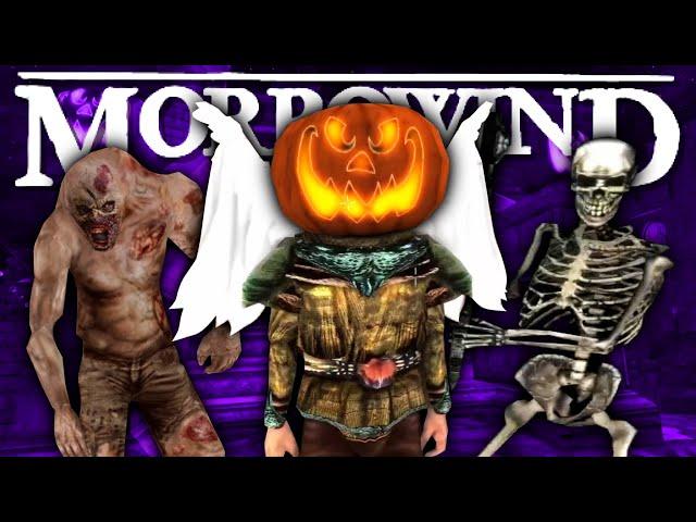 Morrowind, but it's a scary Halloween mod