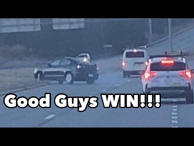 ROAD RAGE!!! Good Guys WIN!!! Watch Till The End!!!