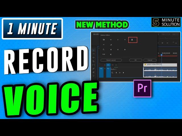 How to record voice over in premiere pro 2024