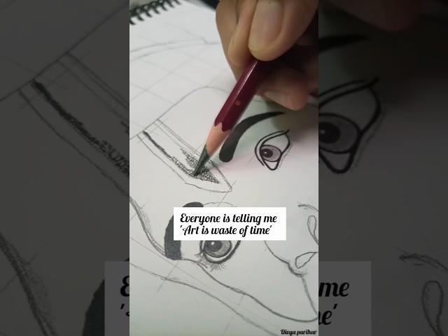 Waste of time  #shorts #sketching #Divya Parihar Arts