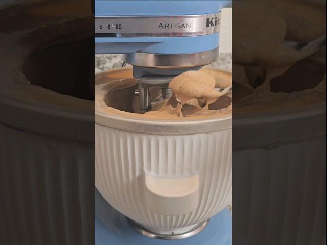 Make Ice Cream with a Stand Mixer! #shorts #kitchenaid #icecream #homemade