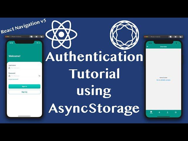 Login Authentication Tutorial in React Native using AsyncStorage | useReducer, useContext, useMemo