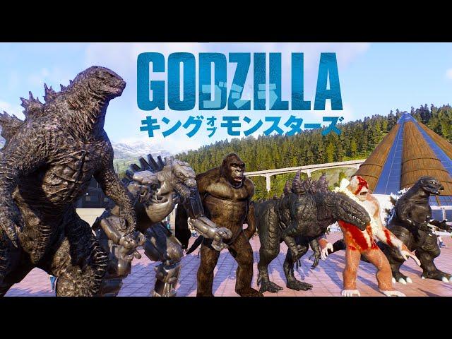 Godzilla Monsterverse: Battle and Rampage of the Titans - Mecha Godzilla, Shimo, Kong,Scar, Zilla