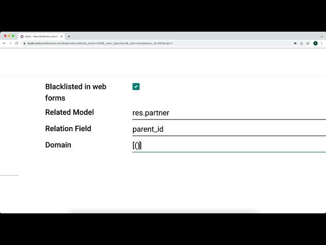 How to Set a Domain on a One to Many Field O2M in Odoo V15