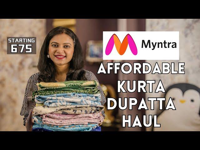 Myntra Kurta Set Haul Under 800 | Affordable Myntra Kurta set Haul