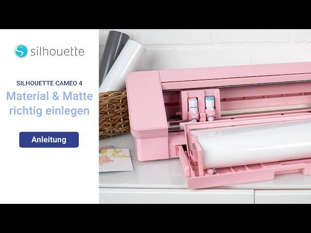 SILHOUETTE CAMEO 4 – Einstellungen & Einlegen von Material und Schneidematte