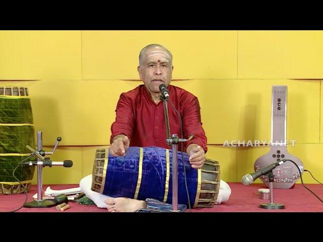 How to play mridangam? | Introduction by  Sangita Kalanidhi Prof Trichy Sankaran| Acharyanet