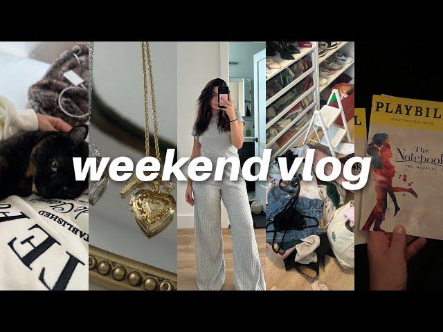 weekend vlog: broadway date, lazy day, cookie review & sunday reset