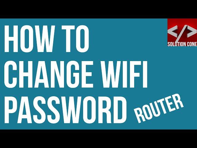 How to change wifi password (D link router) | Solution Cone