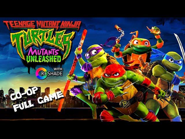 Teenage Mutant Ninja Turtles: Mutants Unleashed with Reshade Full Game - Co-op Playthrough Gameplay