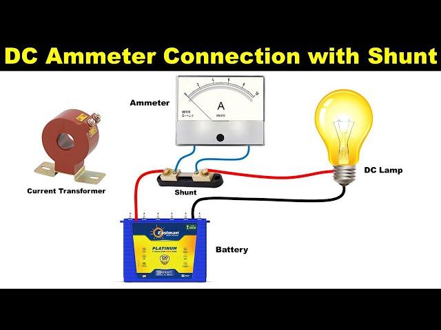 How to Measure DC Current with a Shunt Resistor  @ElectricalWiringSchool