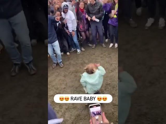 The way she waits for the DROP #shorts | Baby's got the moves!!