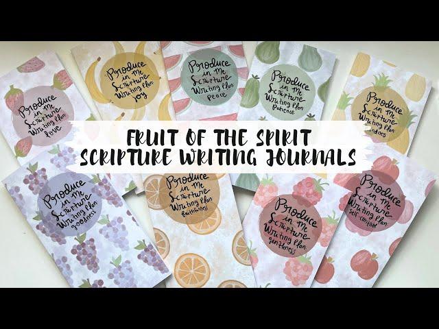 Fruit of the Spirit Scripture Writing Journals Flip Through | Creative Faith & Co.