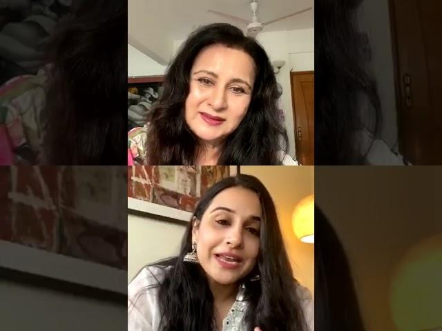 vidya balan weight gain journey talking with gorgeos poonam dhillon live interview Bollywood