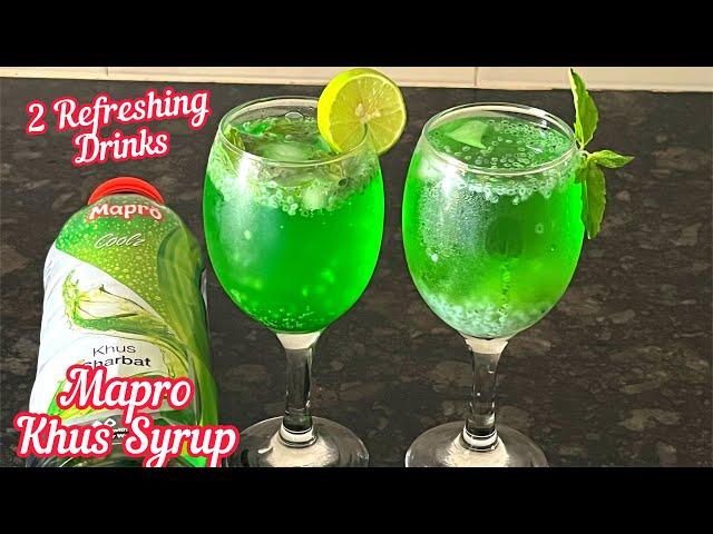 Mapro Khus Sharbat | Mapro Coolz Khus Syrup | Khus Lemonade Recipe | Khus Drinks for Summer | Mapro