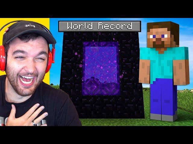 WORLD RECORD MINECRAFT SPEEDRUN...