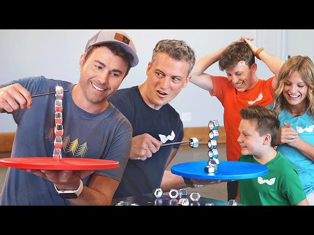 Mark Rober vs Ninja Kidz- 60 Second Mini Game Challenge