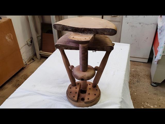 from trash to treasure: repairing a stool that is missing a leg