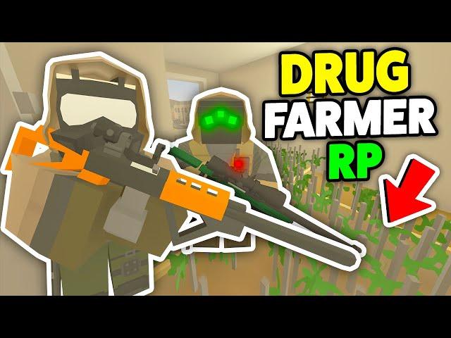 FBI RAID!? - Unturned Roleplay DRUG FARMER (We Tricked The FBI To Think That We Had No Farm!)