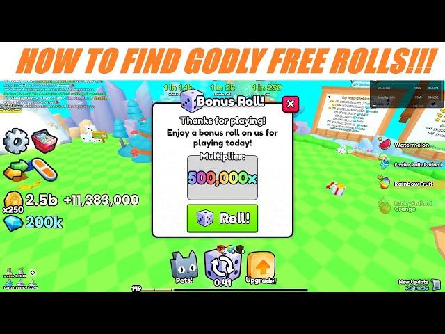 HOW TO FIND GODLY LUCKY FREE ROLLS