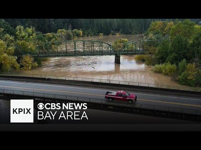 Russian River reaches flood stage as North Bay receives record rain during atmospheric river