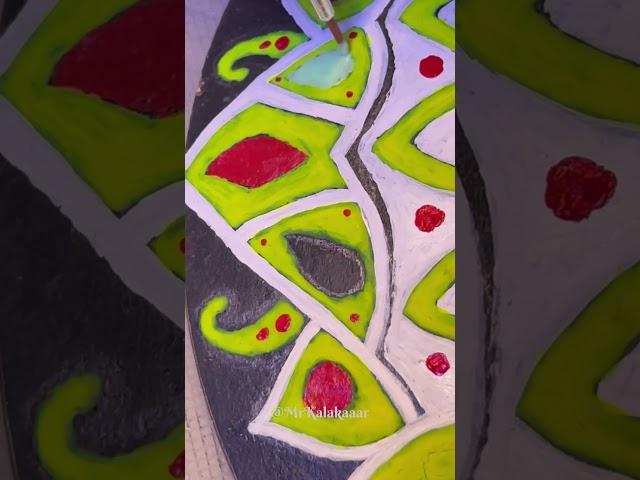 Painting on plate | DIY | Mrkalakaaar #painting #drawing #maskpainting #mask