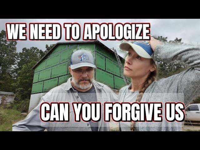 WE NEED TO APOLOGIZE. | BUILDING Off-Grid Homestead |Winter Prep |MOVING FORWARD BUILDING THE STAIRS