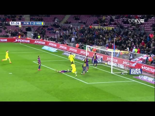 Barcelona - Villarreal Highlights HD 01.02.2015