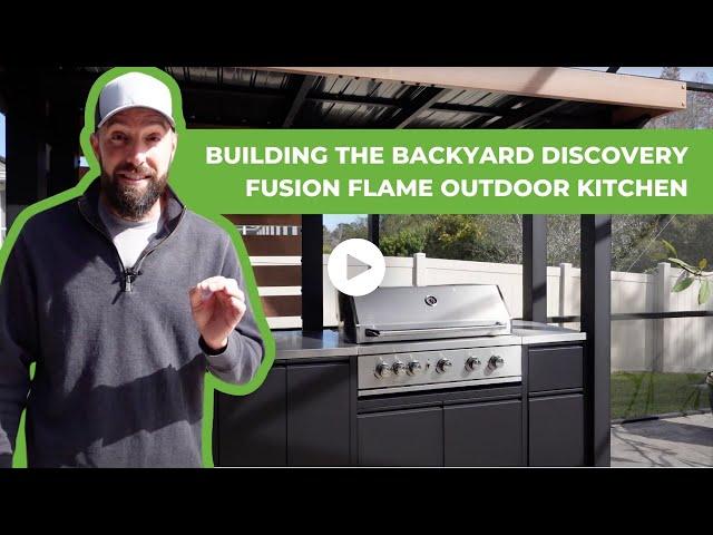 Building the Backyard Discovery Fusion Flame Outdoor Kitchen