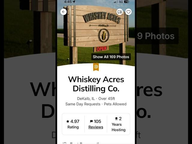 Harvest Host: Whiskey Acres!