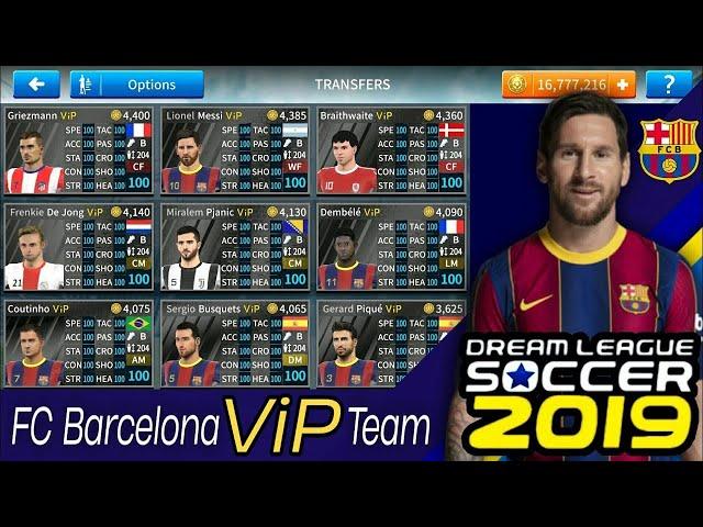 How To Create FC Barcelona ViP Team in Dream League Soccer 2019