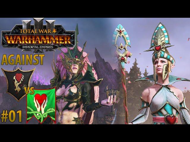 Total War: WARHAMMER III: Against Hellebron vs Alarielle / Moerp vs Nexxoss #01