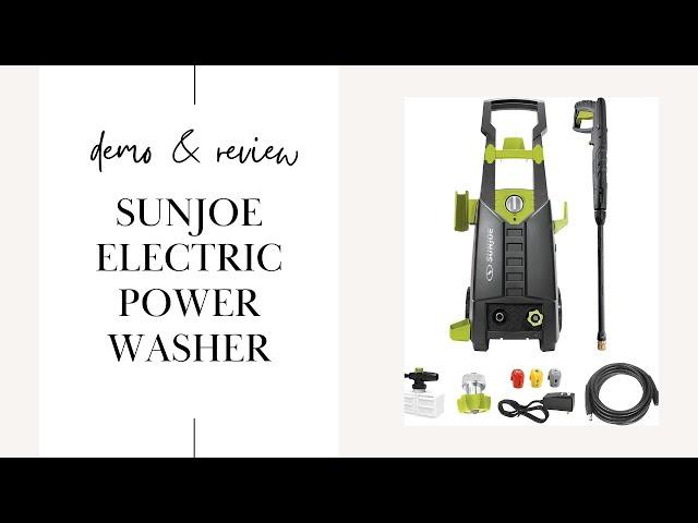 Demo & Review of Sun Joe Electric Power Washer on Concrete Pavers!