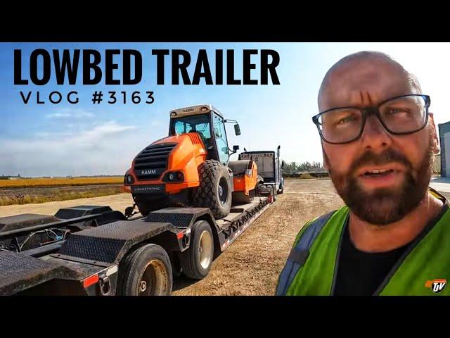 LOWBED TRAILER | My Trucking Life | Vlog #3163