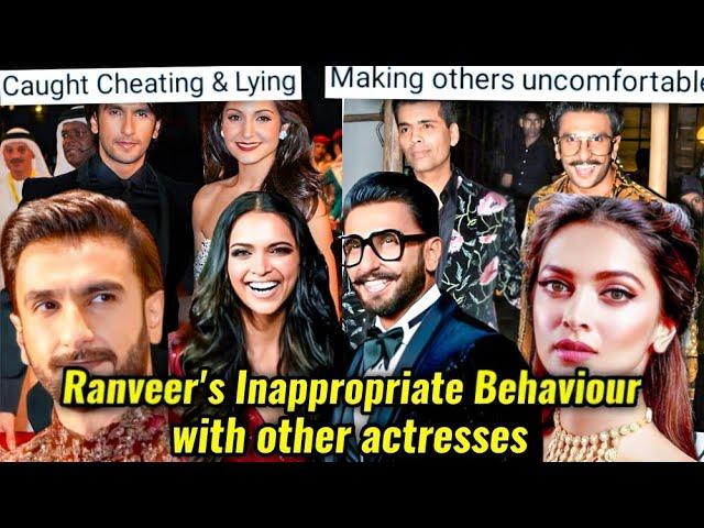 RANVEER SINGH'S CHEAP BEHAVIOUR: REMOVING HIS PANTS & SITTING NEXT TO ACTRESSES & STAFF MEMBERS