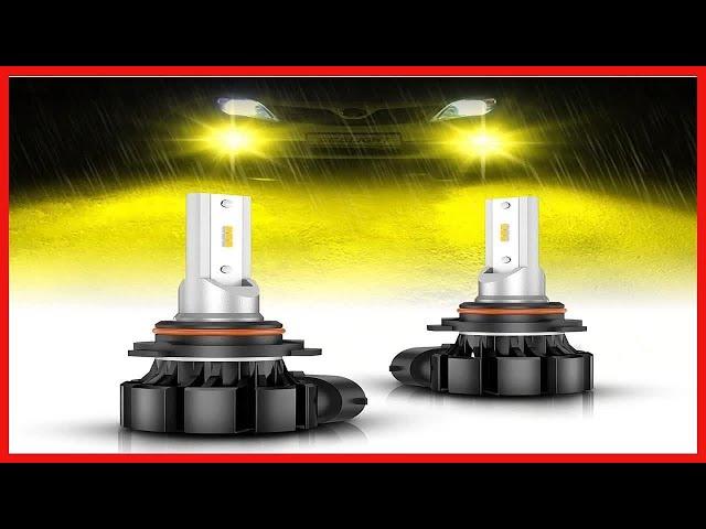 SEALIGHT H10 LED Fog Light Bulbs, 3000K Yellow 4000 Lumens 11W High Power,9140 9145 9040 9045 LED -