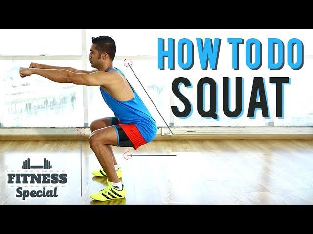 How To Do Perfect SQUAT | FITNESS SPECIAL | SQUATS For Beginners | WORKOUT VIDEO