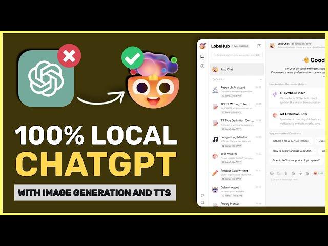 LobeChat: This FREE & LOCAL ChatGPT Alternative can also Generate Images (works w/ Ollama & OpenAI)